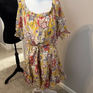 Tori Richard Floral Mini Dress - Multicolor